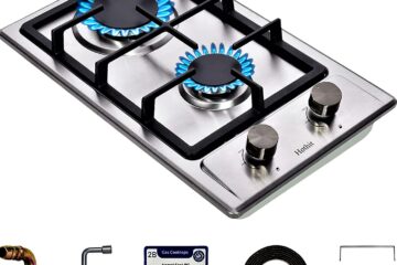 Hothit 2 Burner Propane Gas Cooktop - Built-in Stainless Steel Stove Top