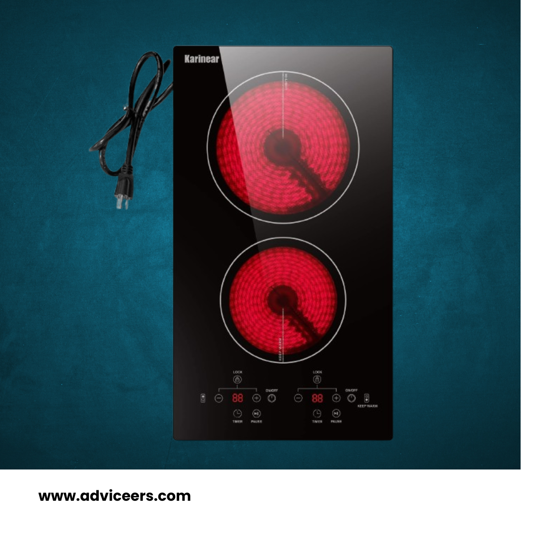 Karinear 2 Burners Electric Cooktop