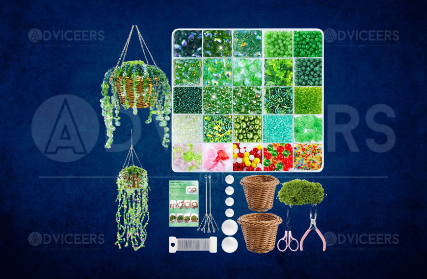 Wurosi Green Glass Beaded Plant Kit