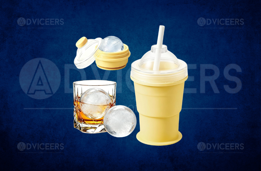 2-in-1 Collapsible Silicone Ice Ball Maker Cup