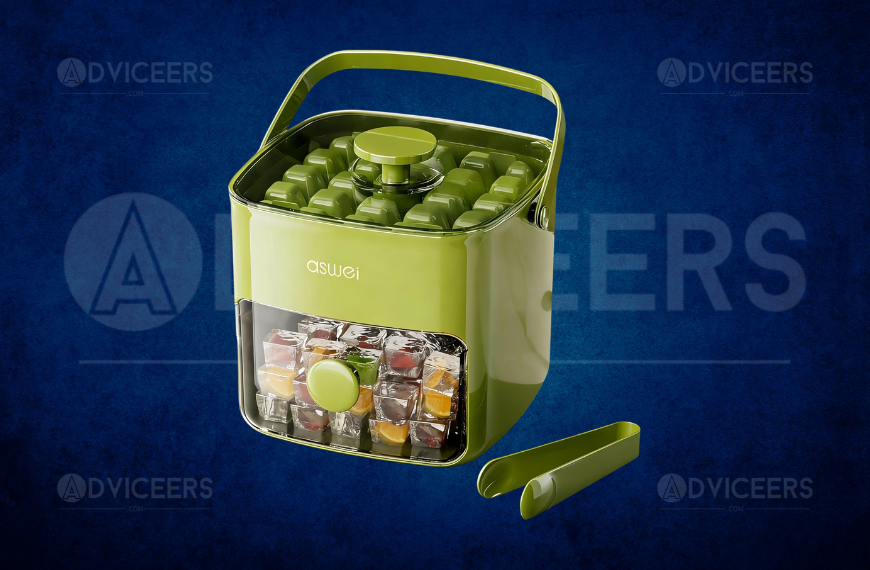 2-in-1 Manual Ice Cube Tray with Storage Bin